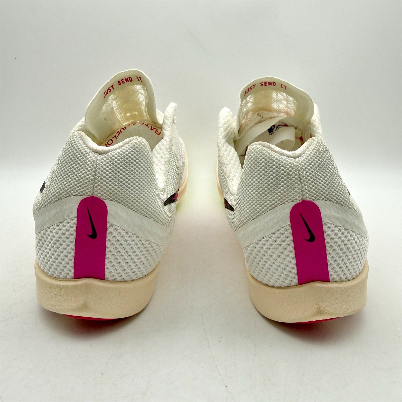Nike Mens Zoom Rival Distance Track and Field Shoes US 12 White Pink DC8725 NWOB