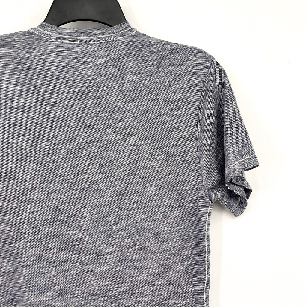 ABOUND Men's Jersey Slub Henley Tee XS Navy Blue White Short Sleeve Cotton NWT