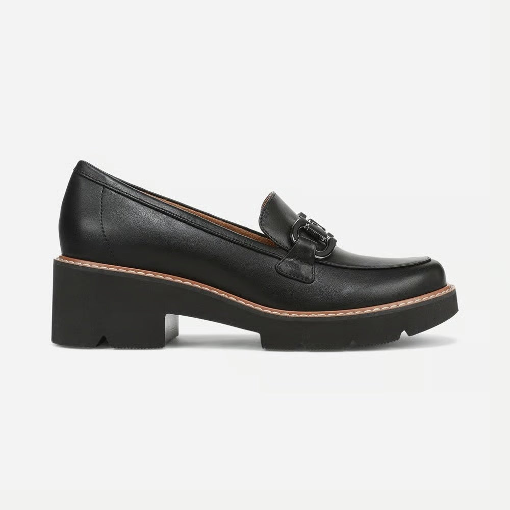 Naturalizer Womens Corrine Bit Platform Loafers Size 10 EU 41 Black NWOB