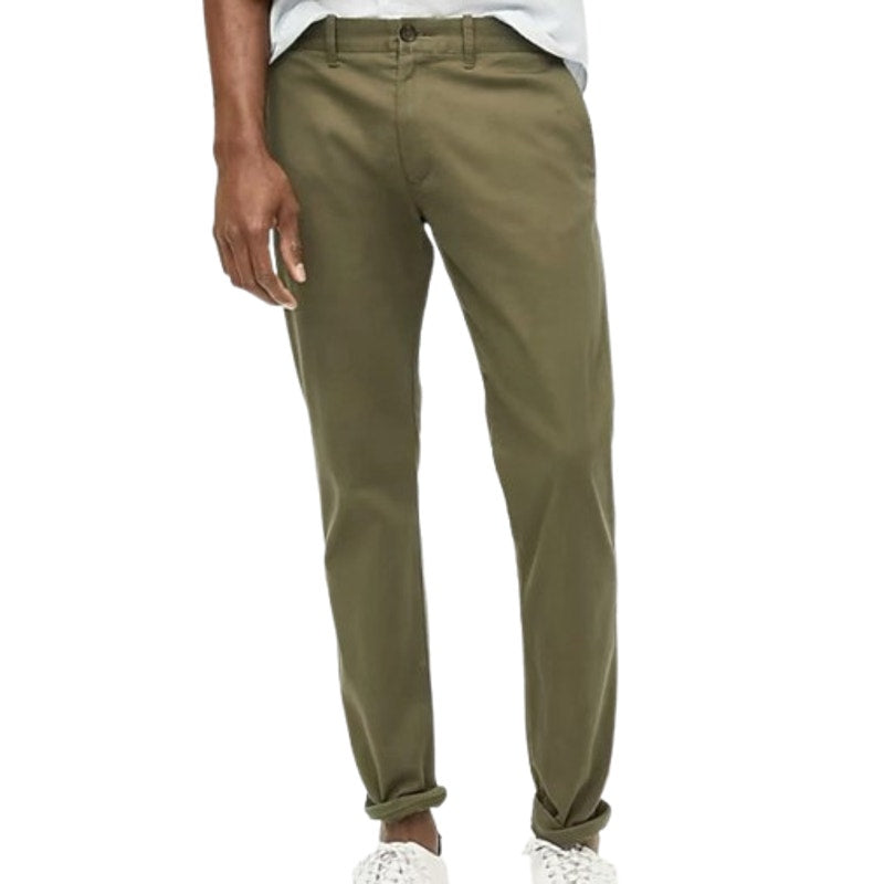 J.CREW Men's Slim-fit Flex Chino Pants 34x32 Catskill Green Flat Front H3167 NWT