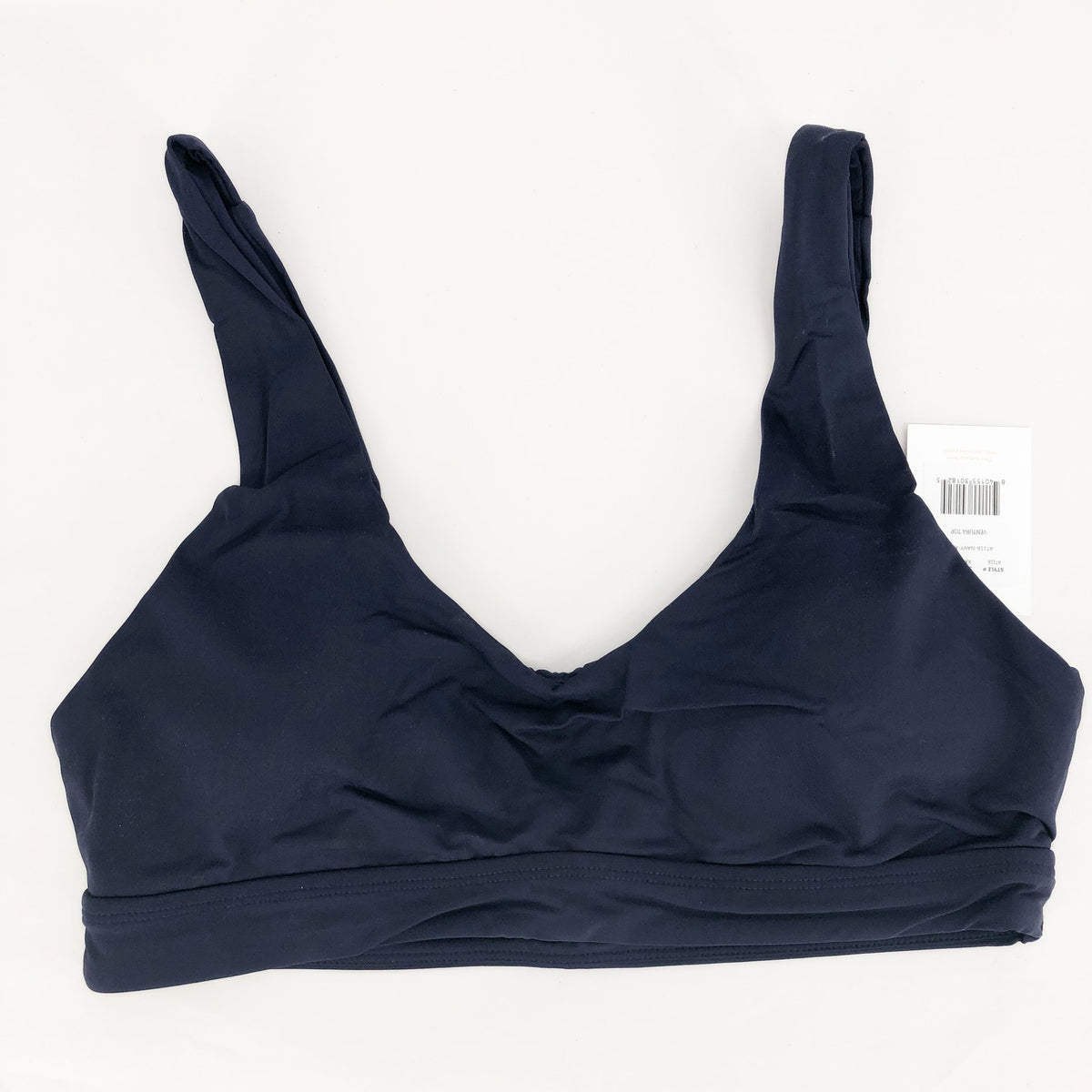 ANDIE SWIM Women's The Ventura Swim Top XXL Flat Navy Blue Scoop Neck NWT
