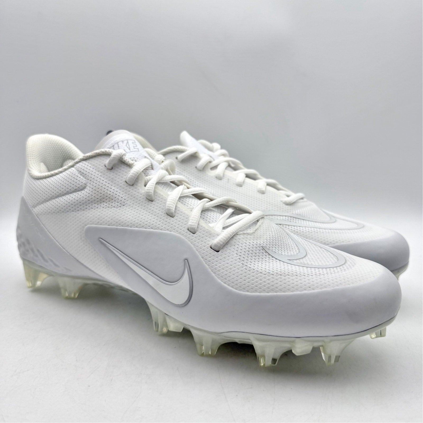Nike Mens Alpha Huarache 8 Pro LX Lacrosse Cleats US 10 White Athletic NWOB