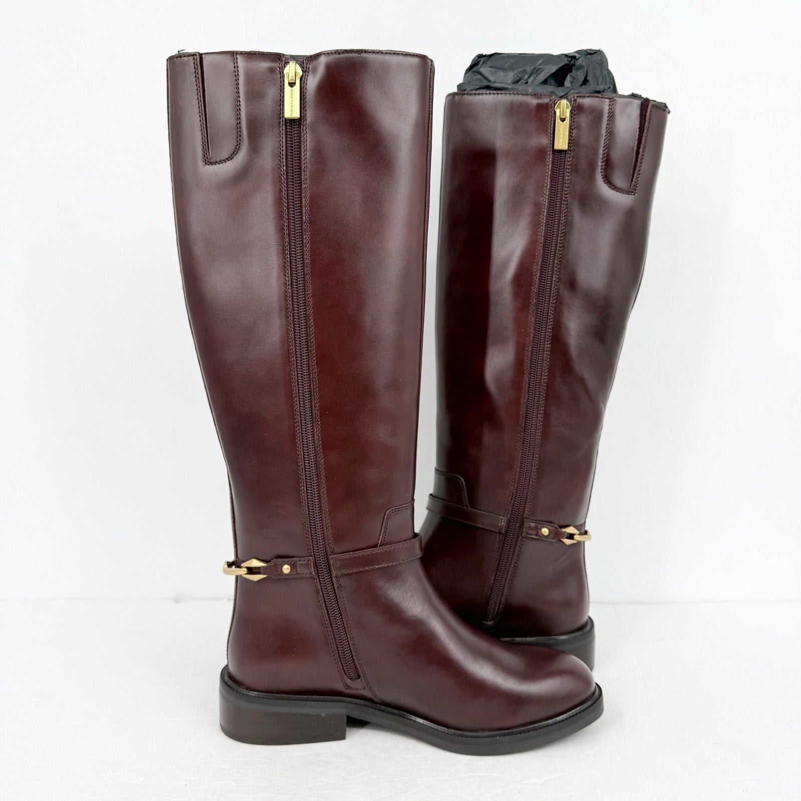 Vince Camuto Womens Adria Knee High Boot 6.5 M Narrow Calf Mahogany Leather NIB