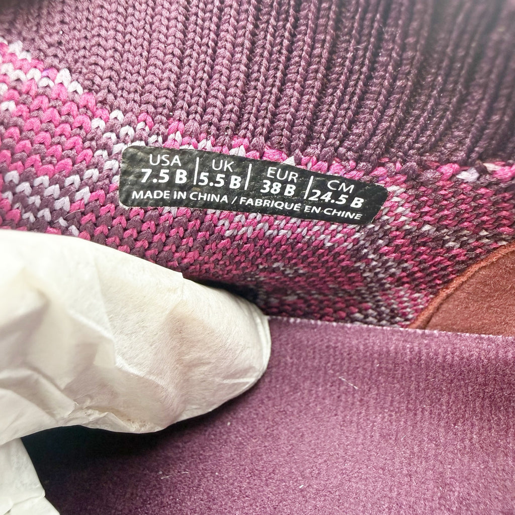 Spenco Womens Karma Stretch Sneakers US 7.5 M EU 38 Fuchsia Floral Purple NIB