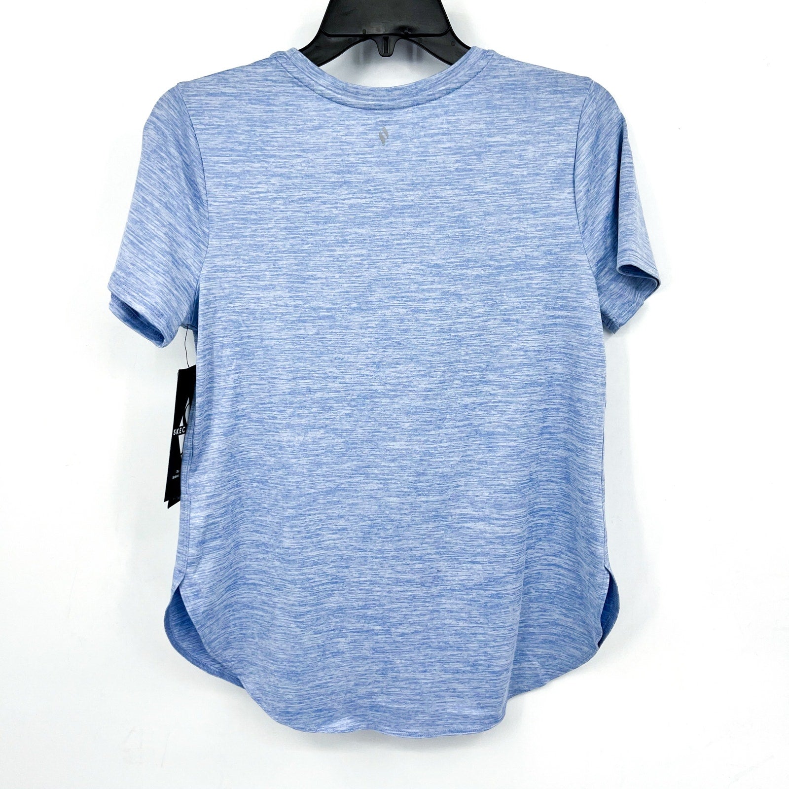 SKECHERS Women's GO DRI Swift Tunic Tee Small Light Blue Short Sleeve NWT