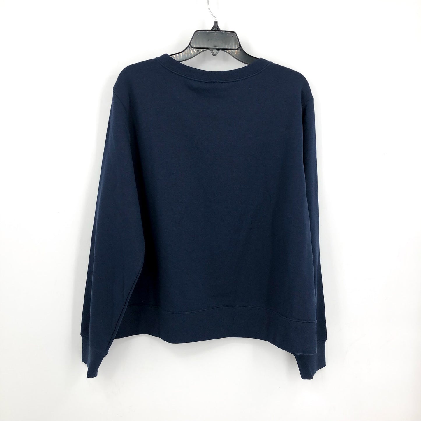 NIKE Womens Club Crewneck Sweatshirt 1X Navy Blue Fleece Long Sleeve NWT