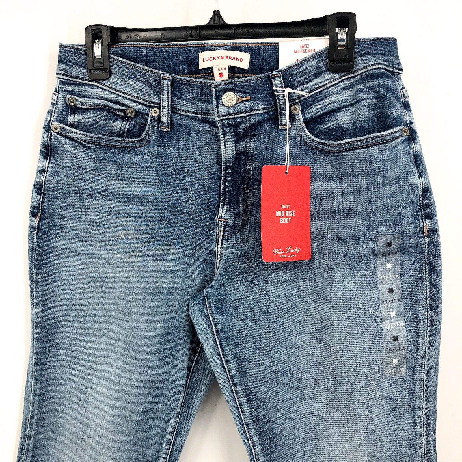 LUCKY BRAND Women's Sweet Boot Cut Jeans US 12 Blue Cabana Mid rise NWT