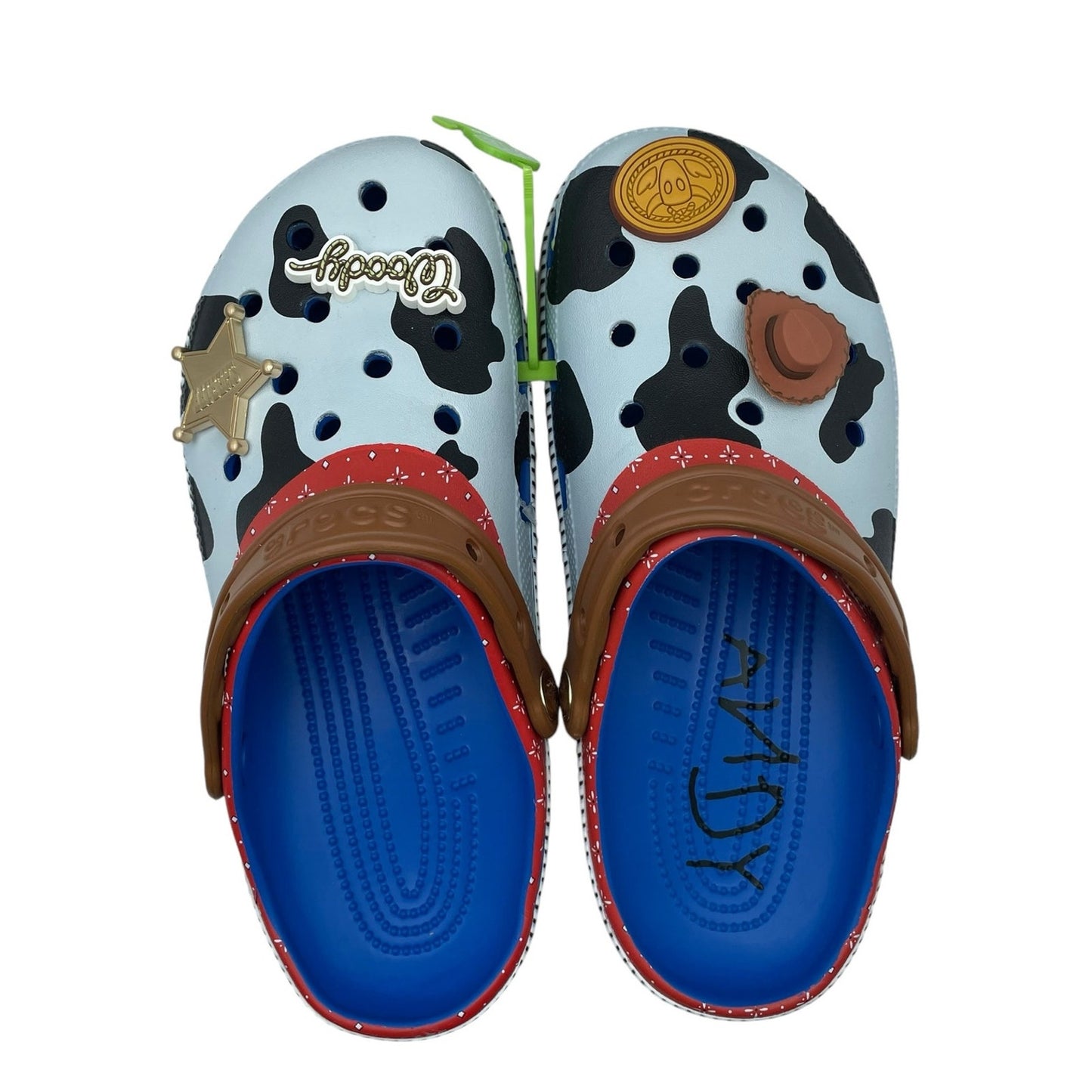 Crocs Unisex Sheriff Woody Classic Clogs Mens 6 Womens 8 Toy Story NWT