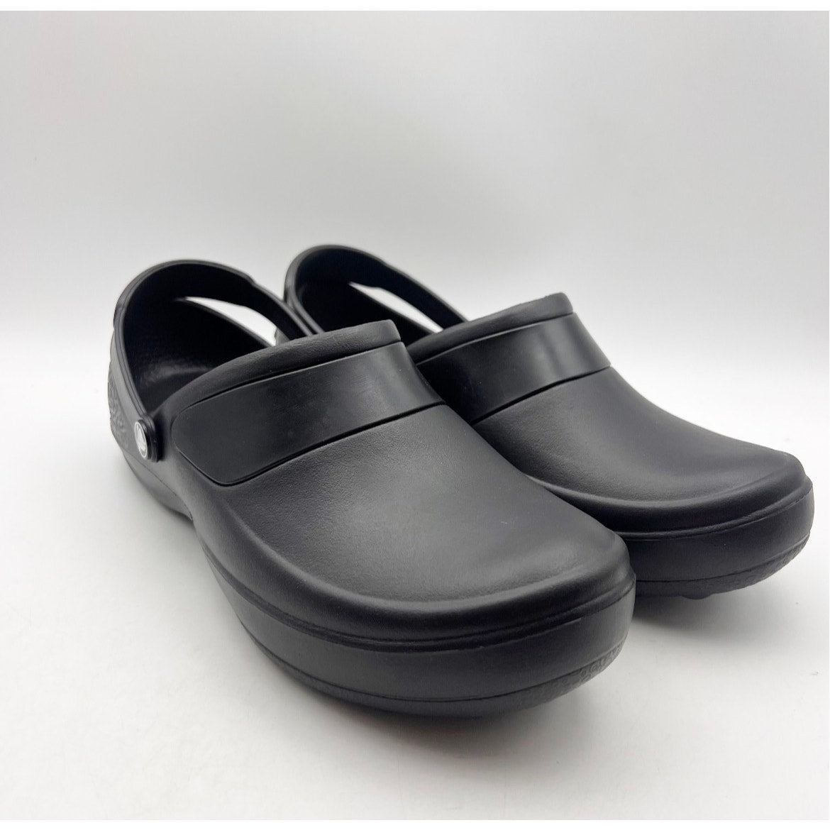 Crocs Women's Mercy Work Clogs Size 9 Black Slip On Slip Resistant NWOB
