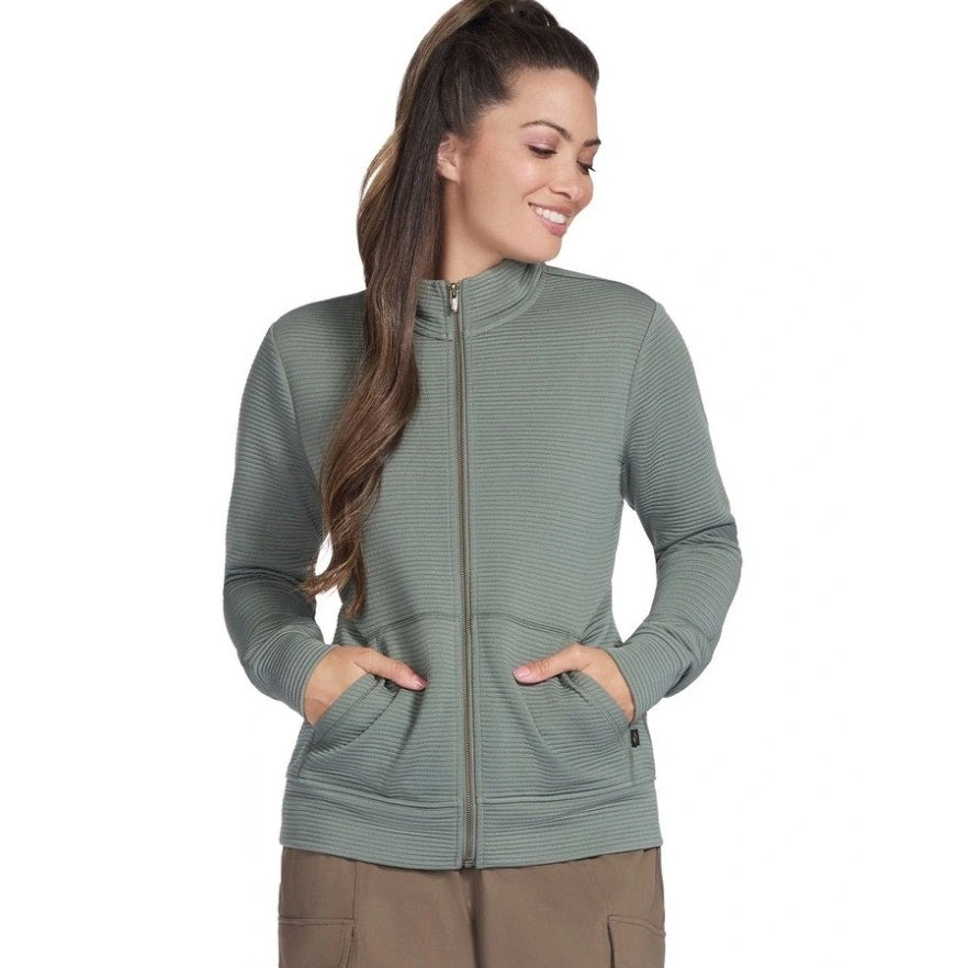 SKECHERS Women's GO WALK Everywhere Jacket XS Agave Green Long Sleeve NWT