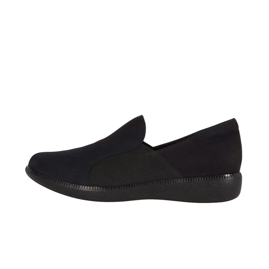 Munro Women's Clay Slip On Shoes Size 6 Wide Black Leather Loafer Casual NIB