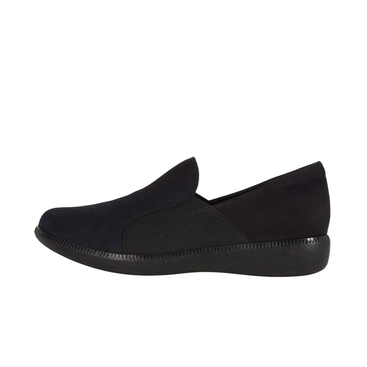 Munro Women's Clay Slip On Shoes Size 6 Wide Black Leather Loafer Casual NIB