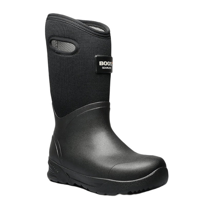 Bogs Mens Bozeman Tall Boots US 12 EU 45 Black Waterproof Pull On NIB