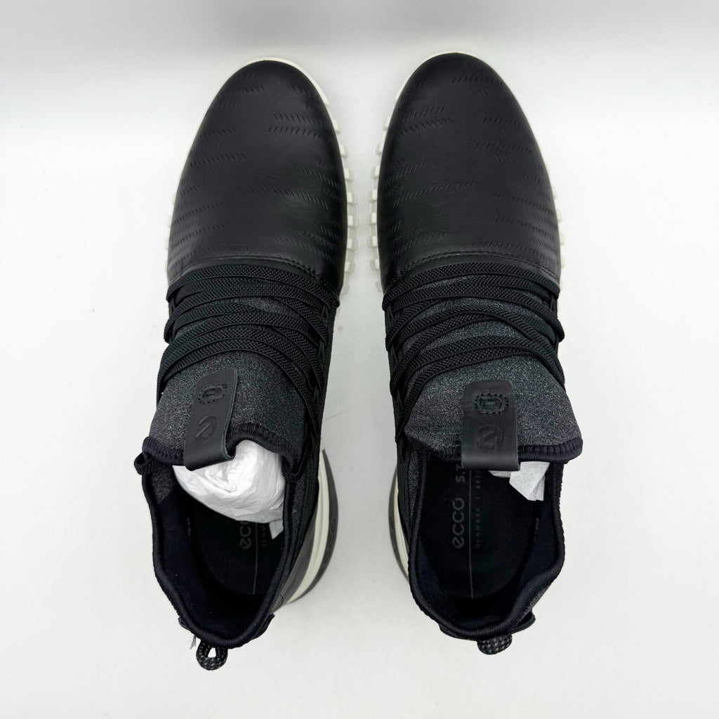 ECCO Womens Zipflex Low Boot EU 41 US 10.5 Black Grey Athletic NIB