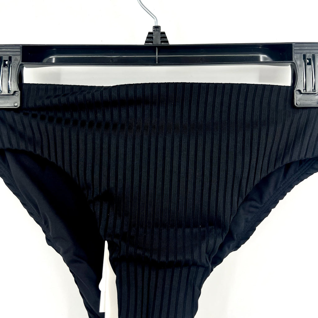 L*SPACE Women's Savannah Classic High Waist Bikini Bottoms Small Black NWT