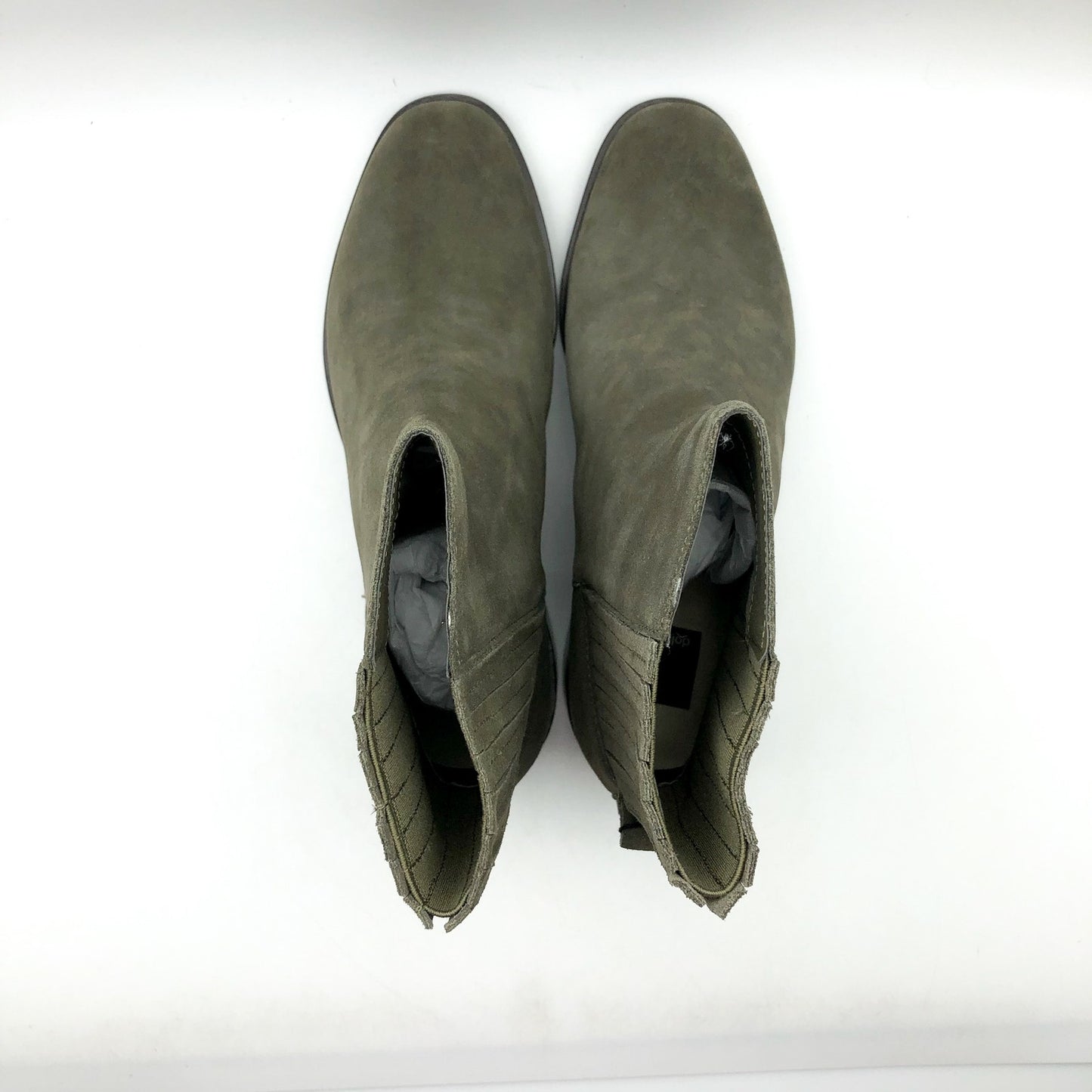 DOLCE VITA Women's Linny H2O Bootie Size 8.5 Olive Grey Suede Waterproof NIB