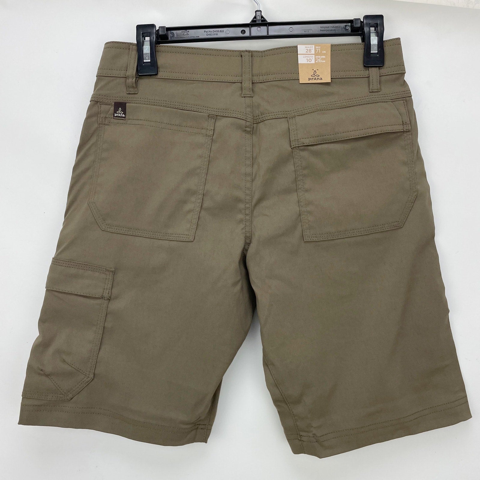 prAna Mens Stretch Zion Shorts Size 28 Mud Brown 10 inch Inseam NWT