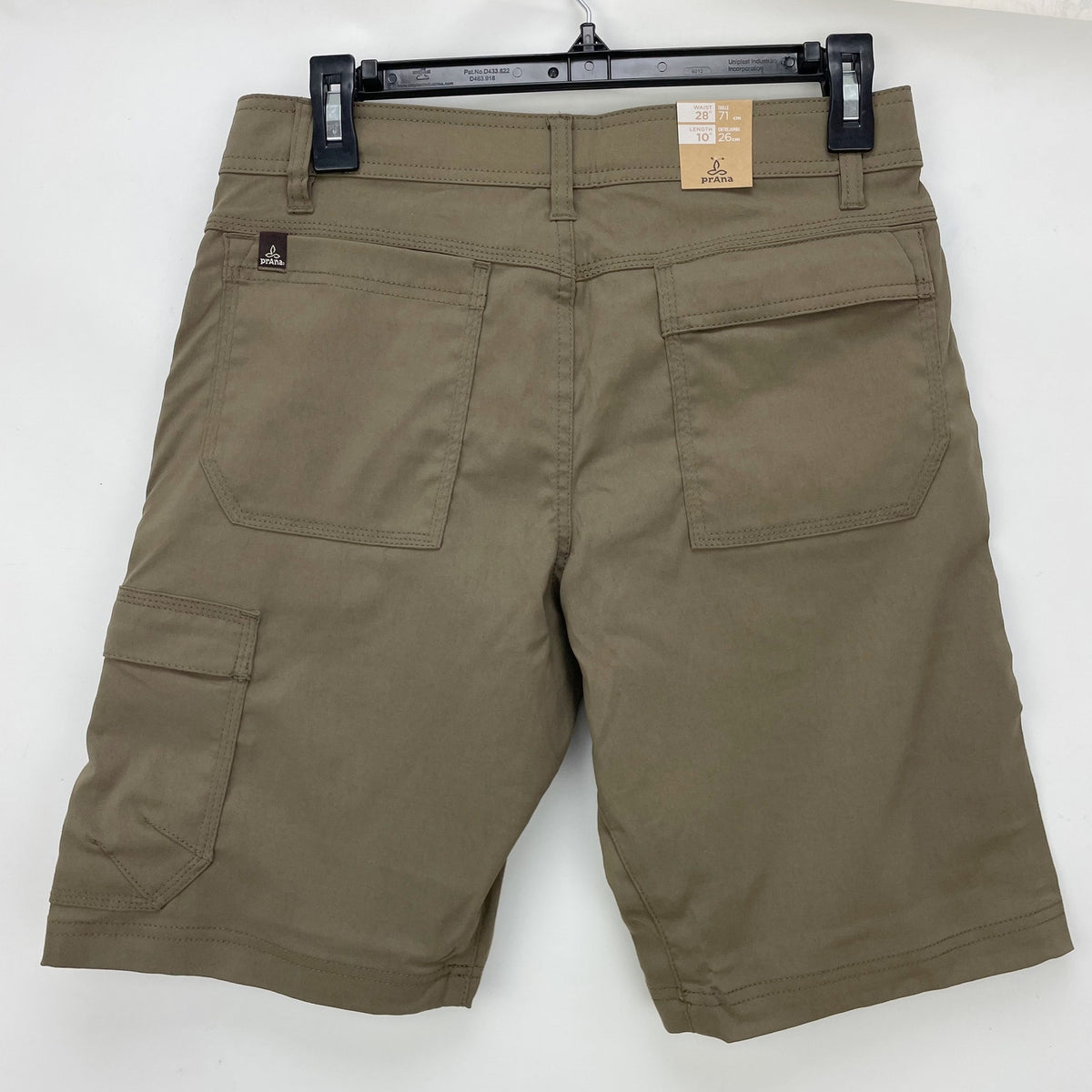 prAna Mens Stretch Zion Shorts Size 28 Mud Brown 10 inch Inseam NWT