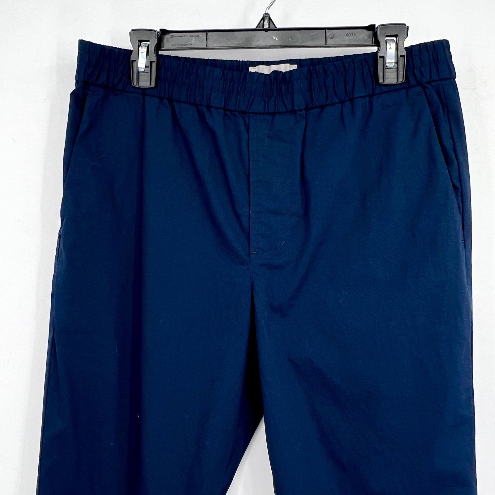 EVERLANE Mens Casual Pants Medium Navy Blue 30" Inseam Cotton Twill Pull-on  NWT