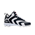 Rawlings Mens Rookie Mid Baseball Cleats Size 10D White Black NWOB
