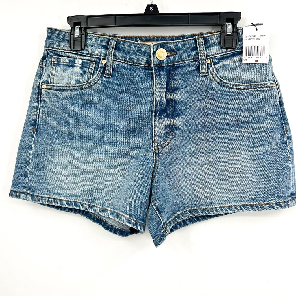 KUT FROM THE KLOTH Jane Denim Shorts Size 2 Peaceful Blue High Rise NWT