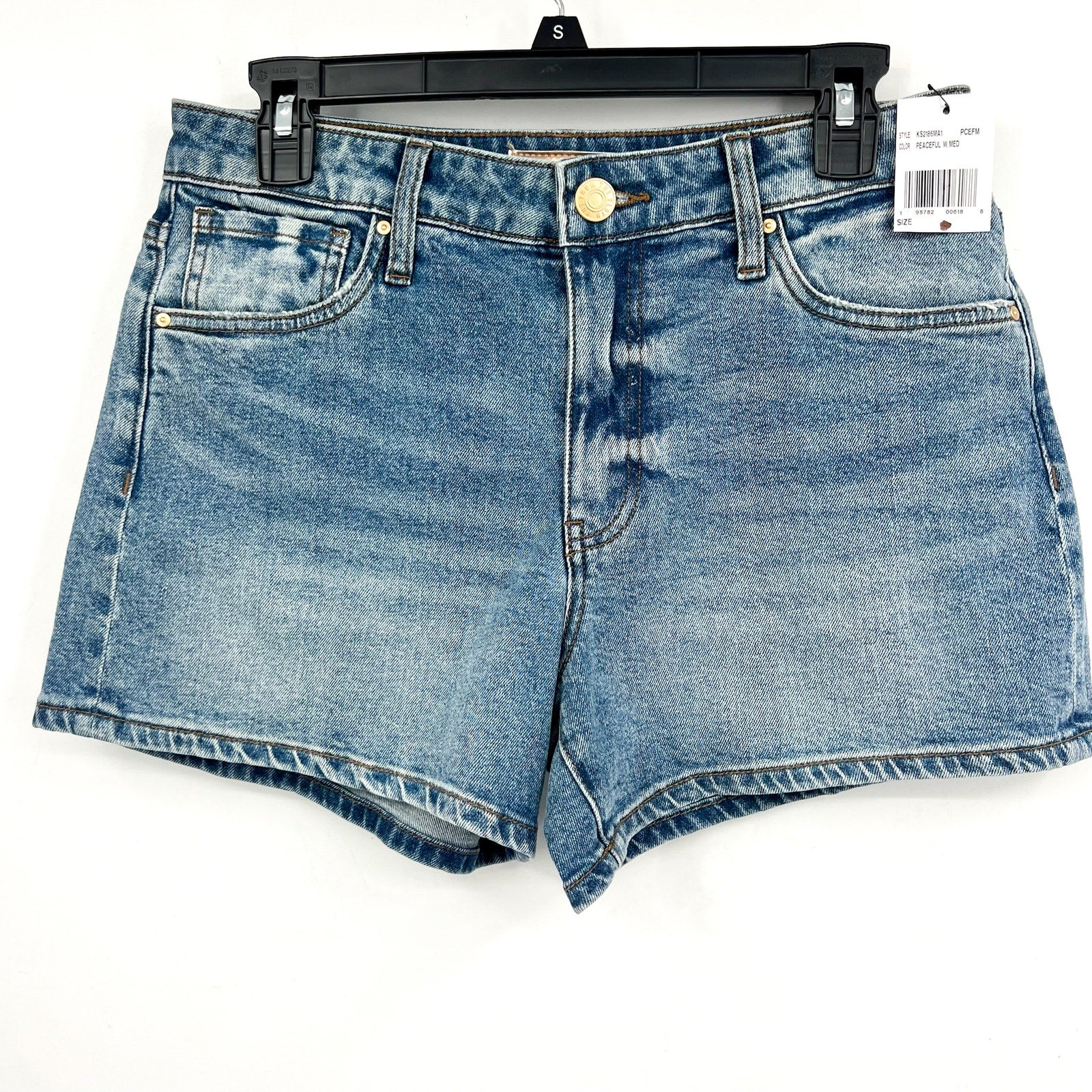 KUT FROM THE KLOTH Jane Denim Shorts Size 2 Peaceful Blue High Rise NWT