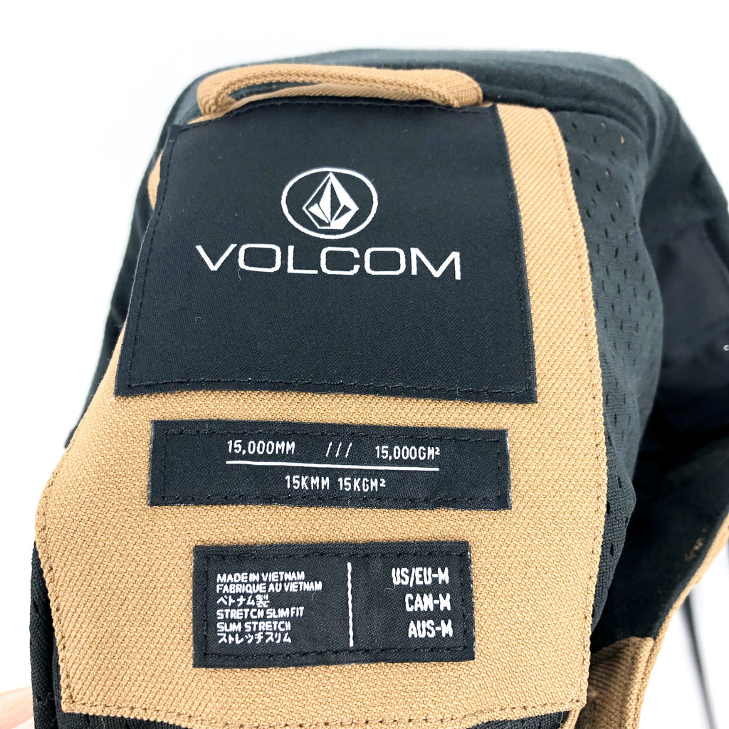 VOLCOM Womens Species Snowboard Pants Medium Brown Tan Stretch Waterproof NWT