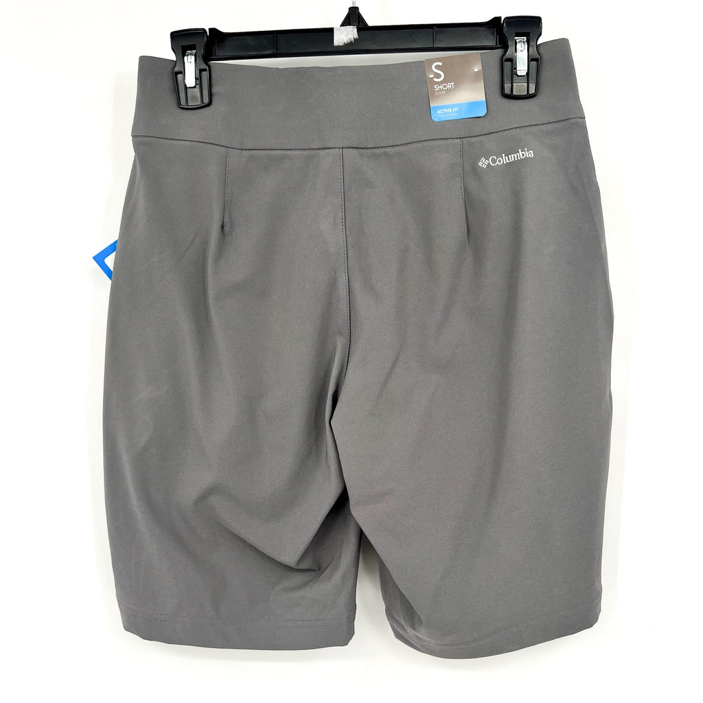 COLUMBIA Women's All Seasons Shorts Small Gray 9" Inseam Omni Shade UPF 50 NWT