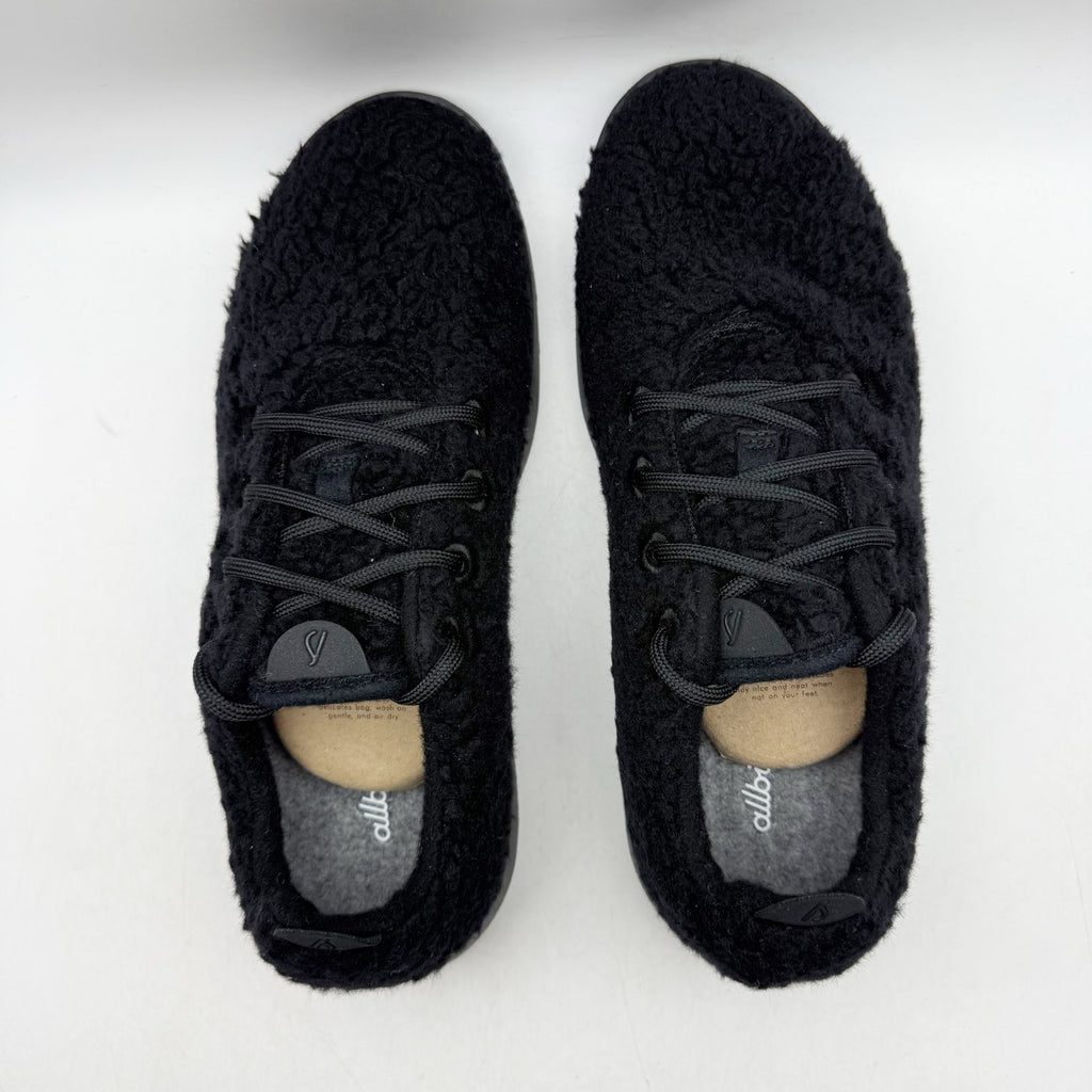 AllBirds Mens Wool Runner Fluff Casual Sneakers US 9 EU 41.5 Black Athletic NIB