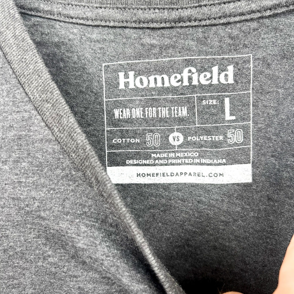 HOMEFIELD Mens Midnight Yell Texas A&M T-Shirt Large Dark Grey Short Sleeve NWT