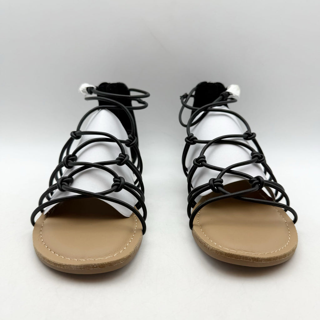 Sun + Stone Womens Okenaa Strappy Gladiator Sandals US 5 M Black NIB