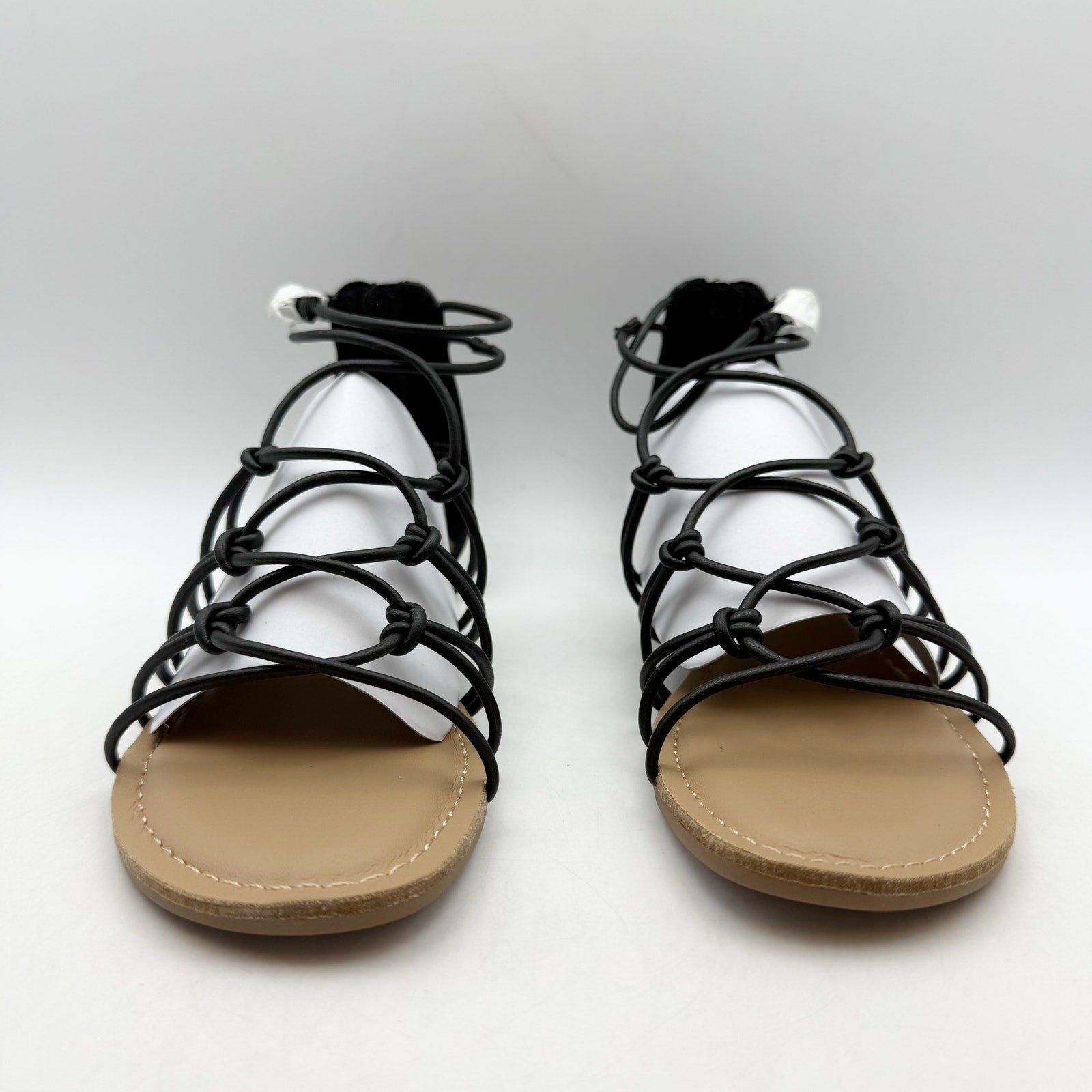 Sun + Stone Womens Okenaa Strappy Gladiator Sandals US 5 M Black NIB