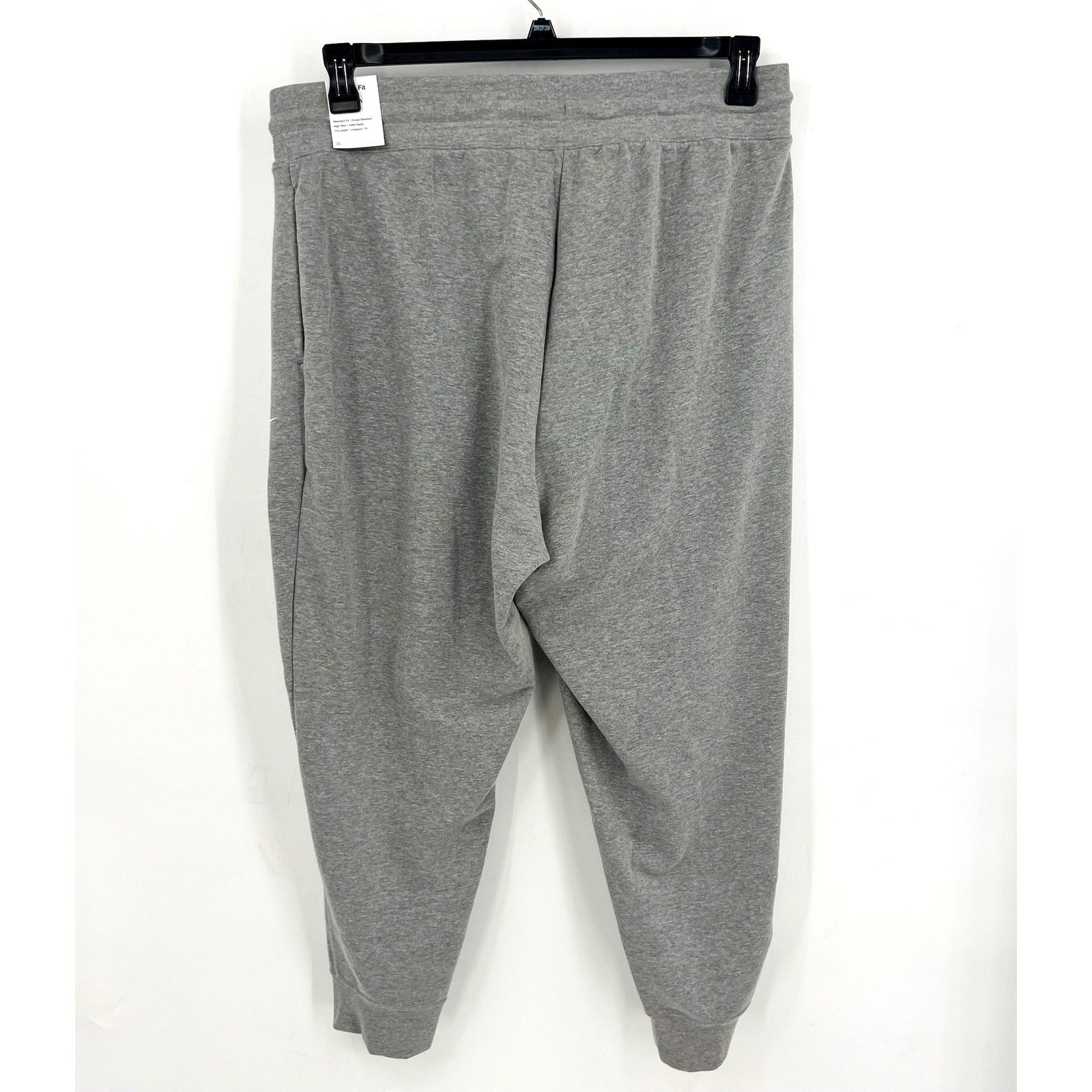 NIKE Womens Dri-Fit One 7/8 French Terry Joggers 1X Grey Sweatpants NWT
