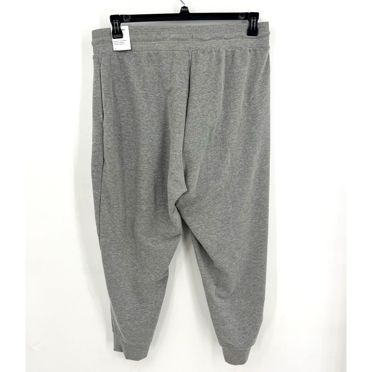 NIKE Womens Dri-Fit One 7/8 French Terry Joggers 1X Grey Sweatpants NWT