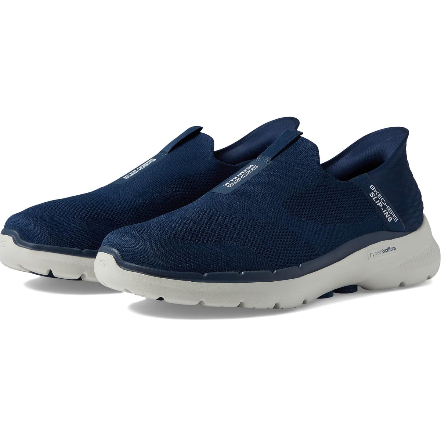 Skechers Mens Go Walk 6 Slip-ins Sneakers 10 Extra Wide Fit Navy Blue NIB