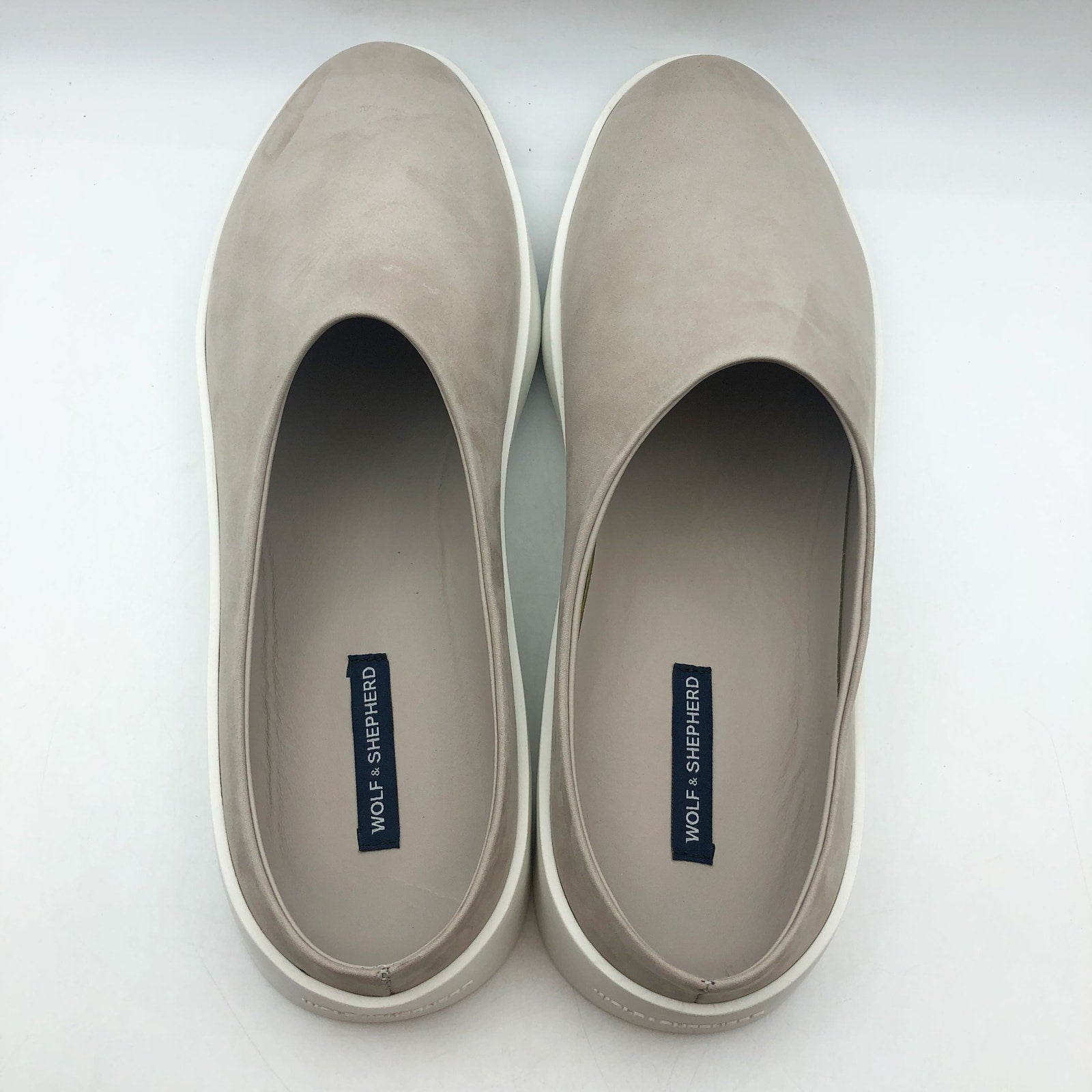 Wolf & Shepherd Cruise Mule Slip On Shoe MENS 10 WOMENS 11.5 Gray Leather NIB