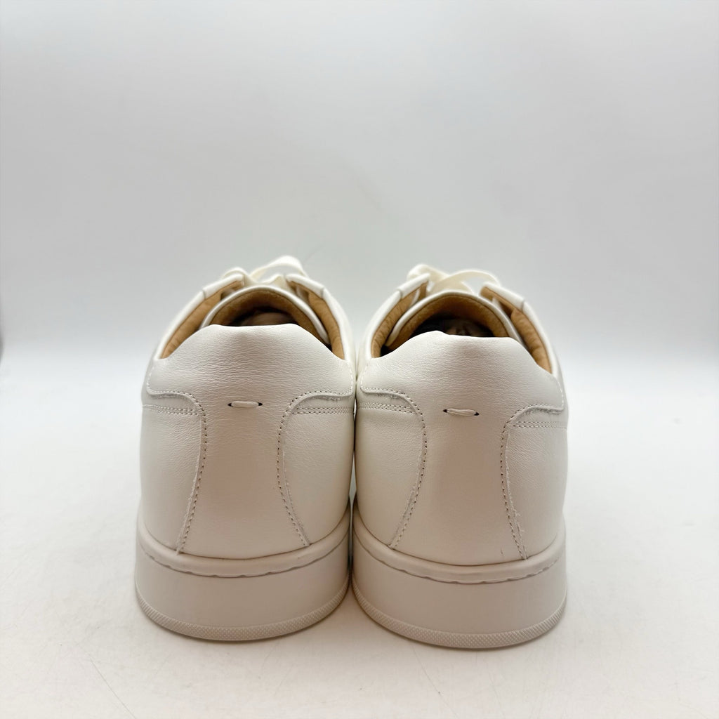 Florsheim Mens Monopoli Casual Sneakers Size 12 WIDE Cream White Leather NIB
