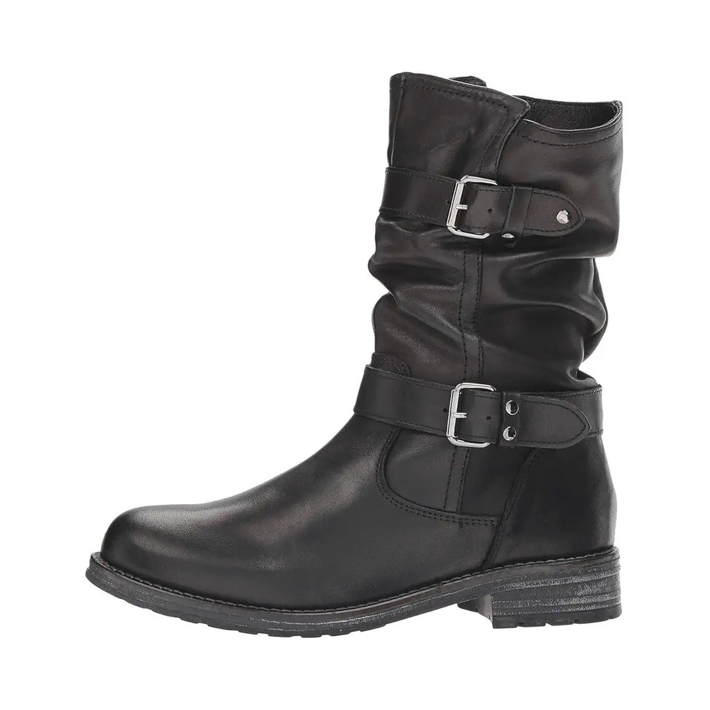 Eric Michael Womens Noelle Motorcycle Boots EU 42 US 11.5-12 Black Leather NWOB