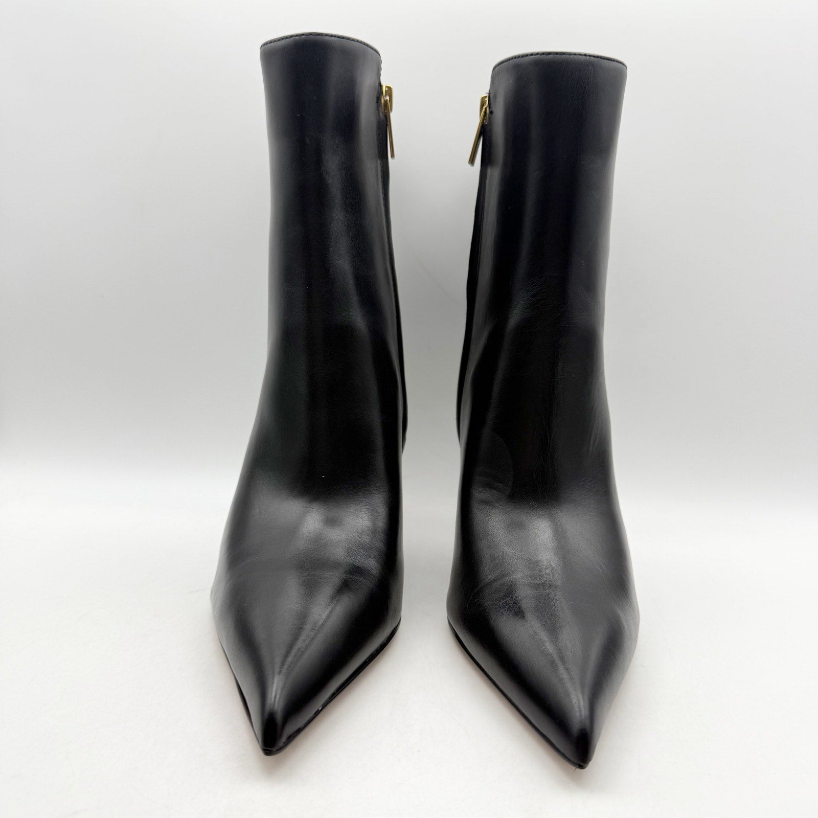 Vince Camuto Womens Poise Ankle Bootie US 9.5 M EU 41 Black Leather Heels NIB