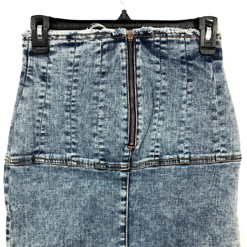 BARDOT Girls Corset Denim Skirt US 18 XXL Blue Acid Wash Cotton NWT
