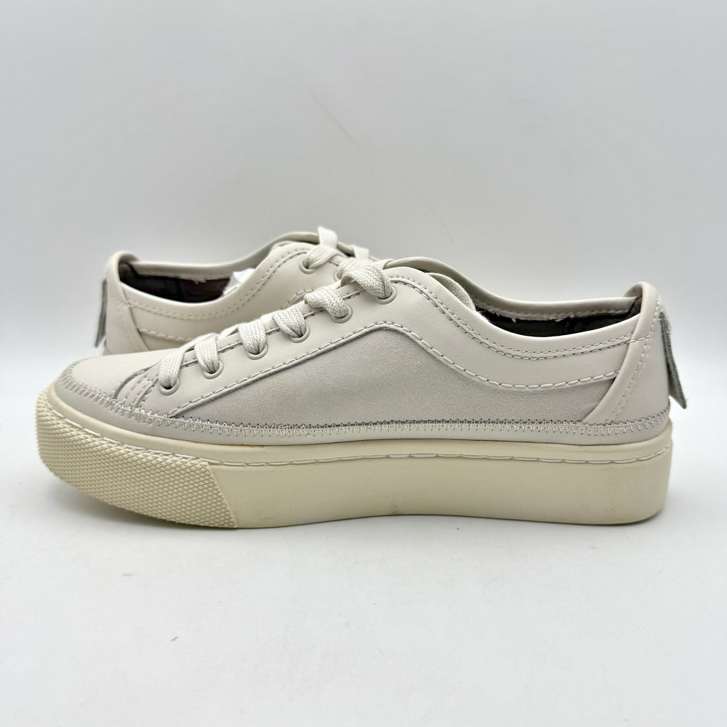 ALLSAINTS Womens Milla Sneaker EU 37 US 7 Off White Leather NWOB