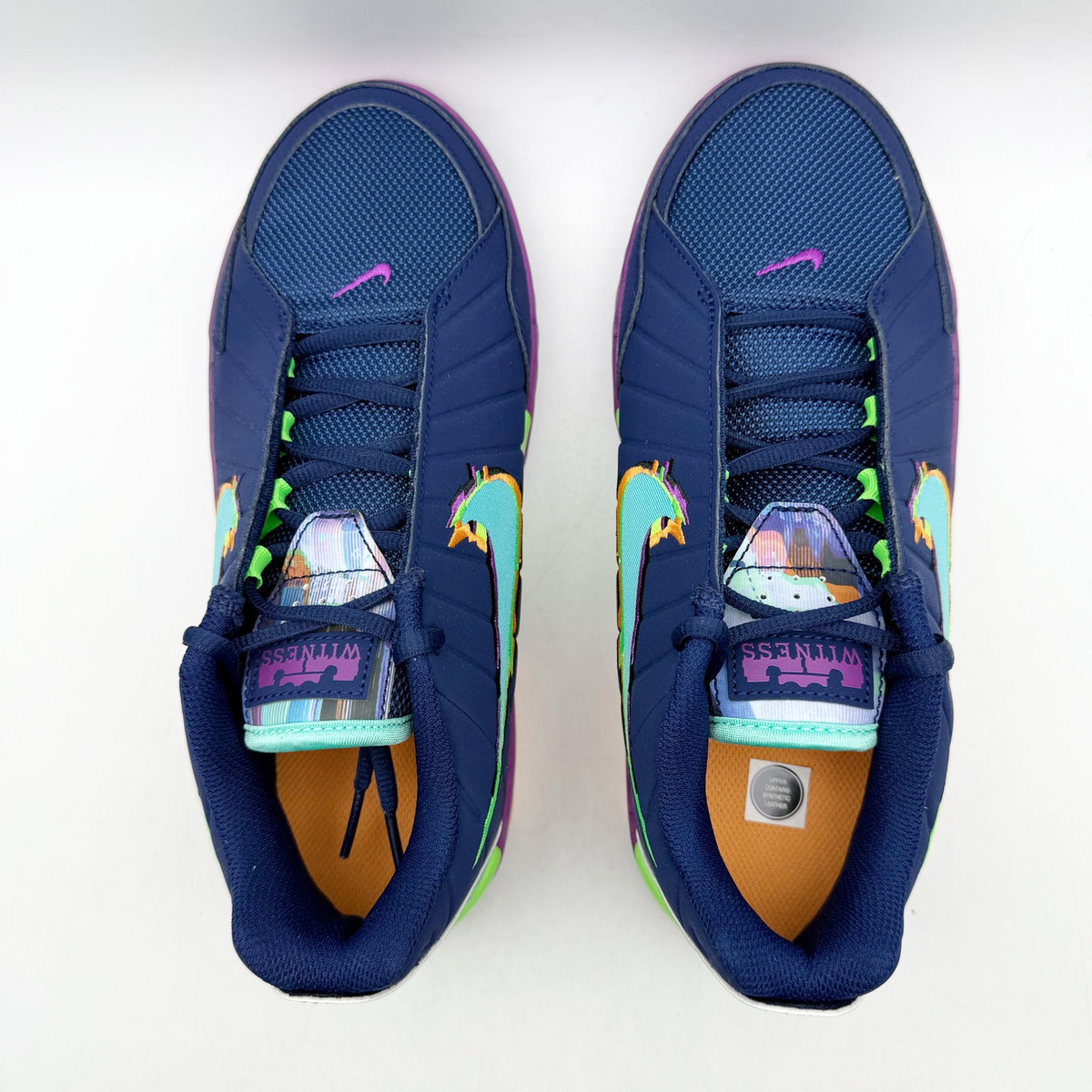 NIKE Kids Lebron Witness lx Kc Sneakers US 7 Youth EU 40 Blue Muulticolor NIB