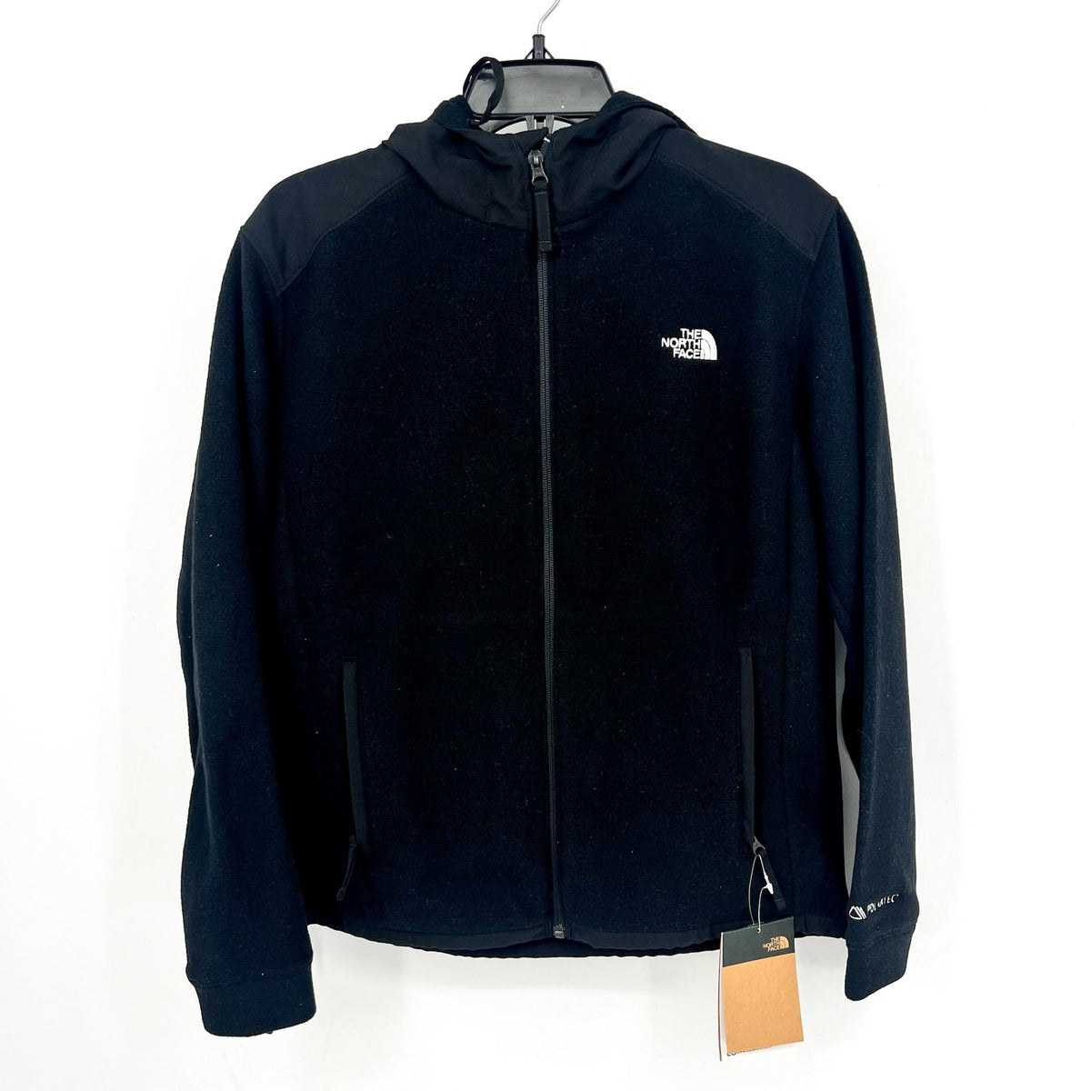 THE NORTH FACE Womens Alpine Polartec 200 Jacket Medium Black Full Zip Hood NWT