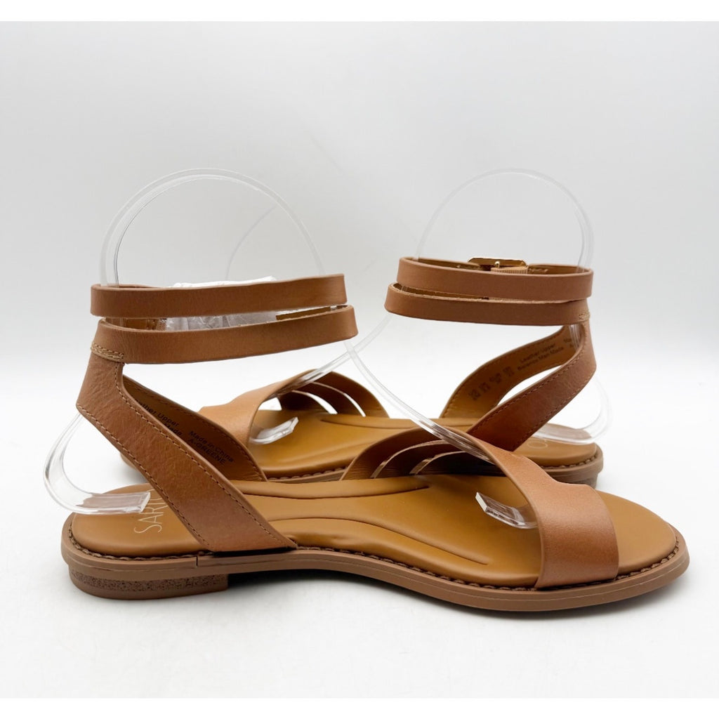 Franco Sarto Women's Greene Gladiator Sandals Size 6 M Brown Tan Toe Strap NWOB