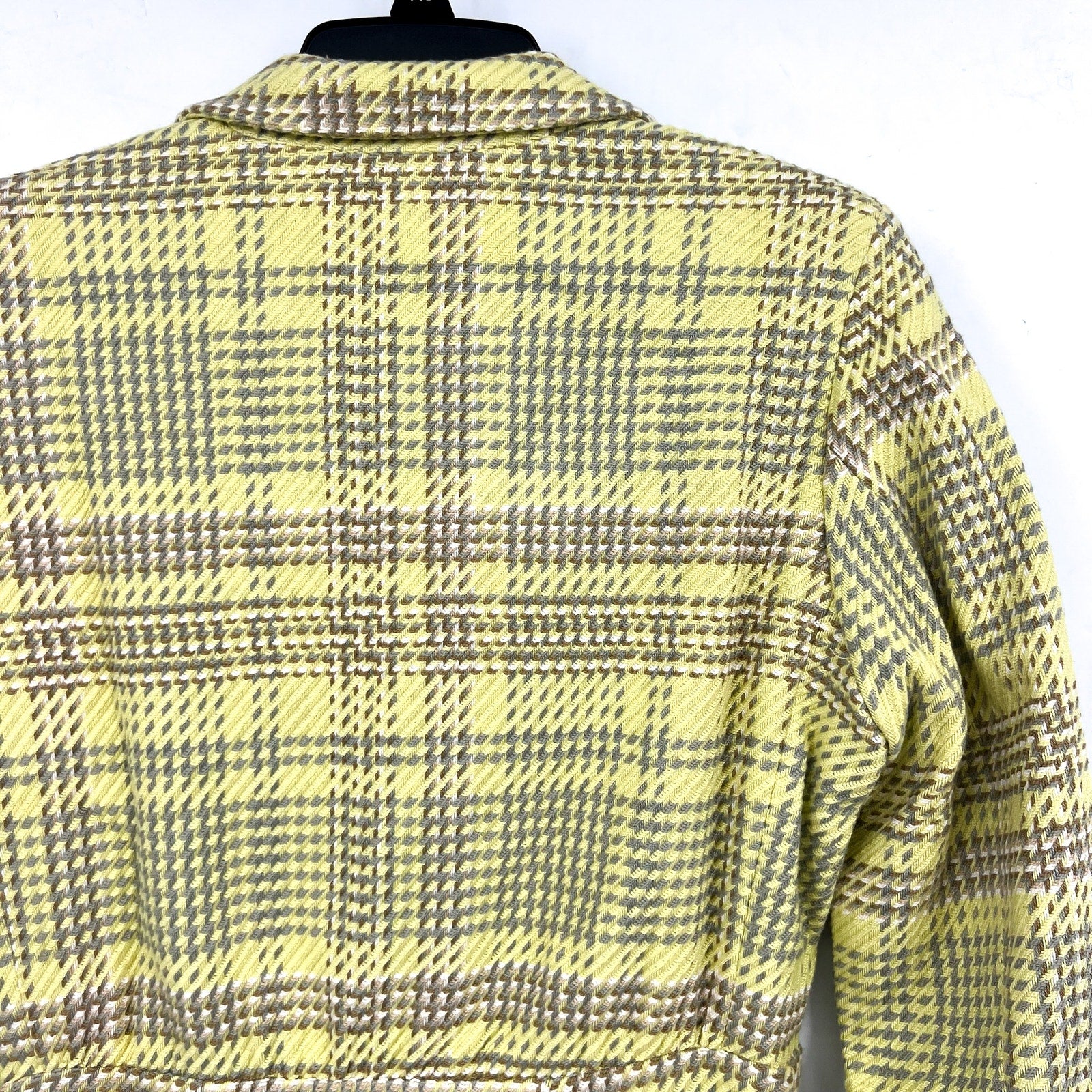& OTHER STORIES Women's Blazer Mini Dress Size 4 Green Plaid Long Sleeve NWT