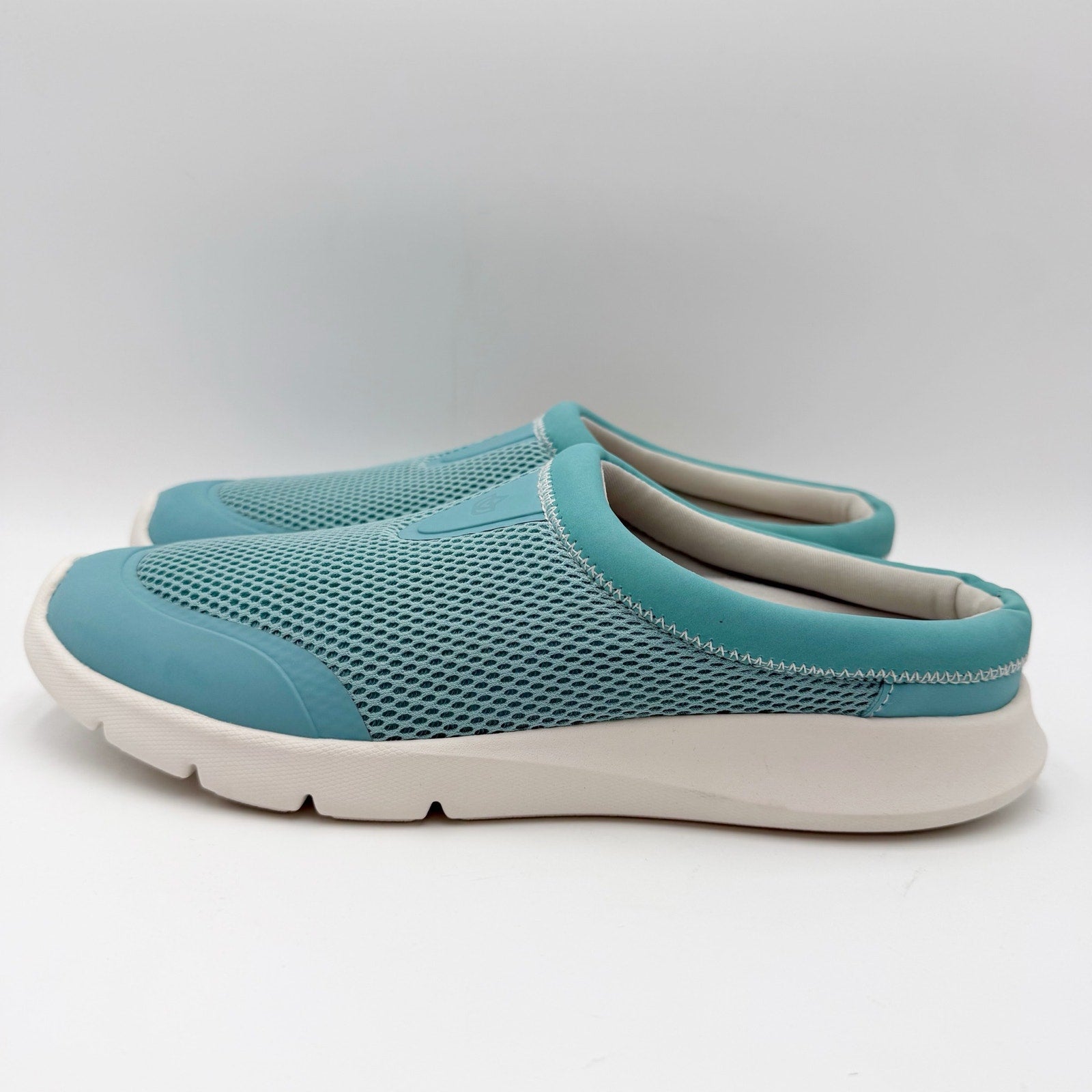 Spenco Womens Bliss Slip-on Shoes Size 10 B Aqua Blue Casual Mules NIB