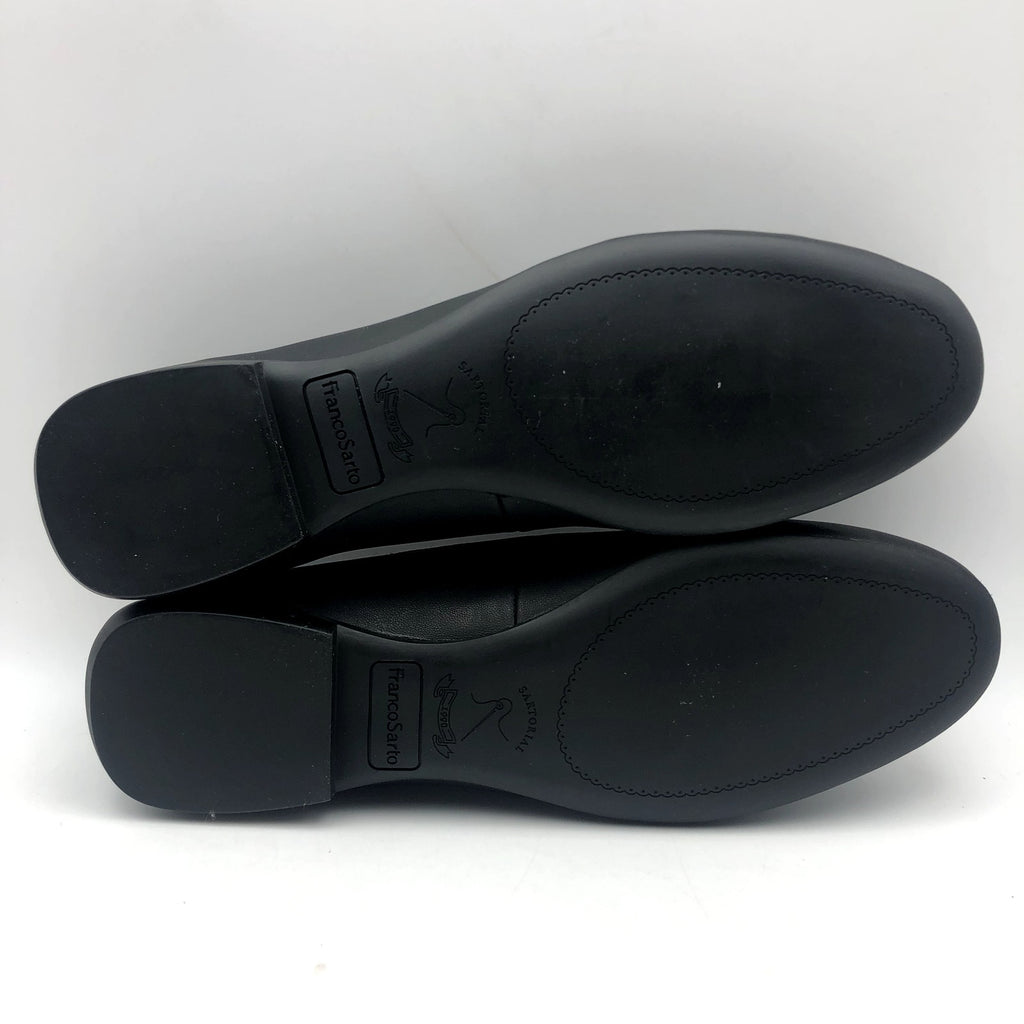 Franco Sarto Womens Faris Slip On Flats Size 6.5 Black Faux Leather NIB