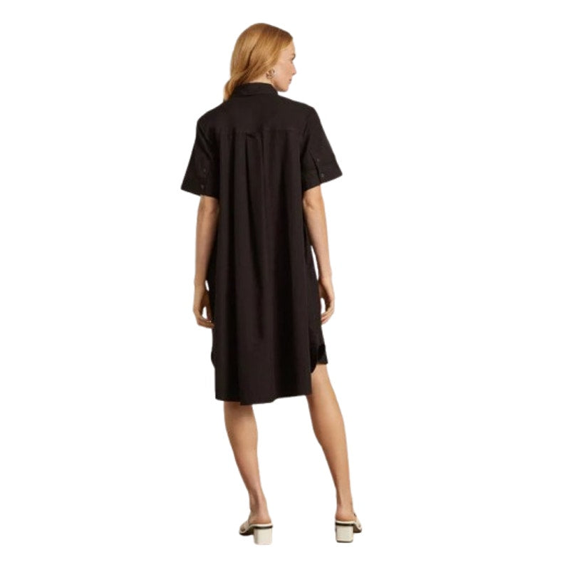 EVERLANE Women's The Daytripper Dress Medium Black Oversized Short Sleeve NWT