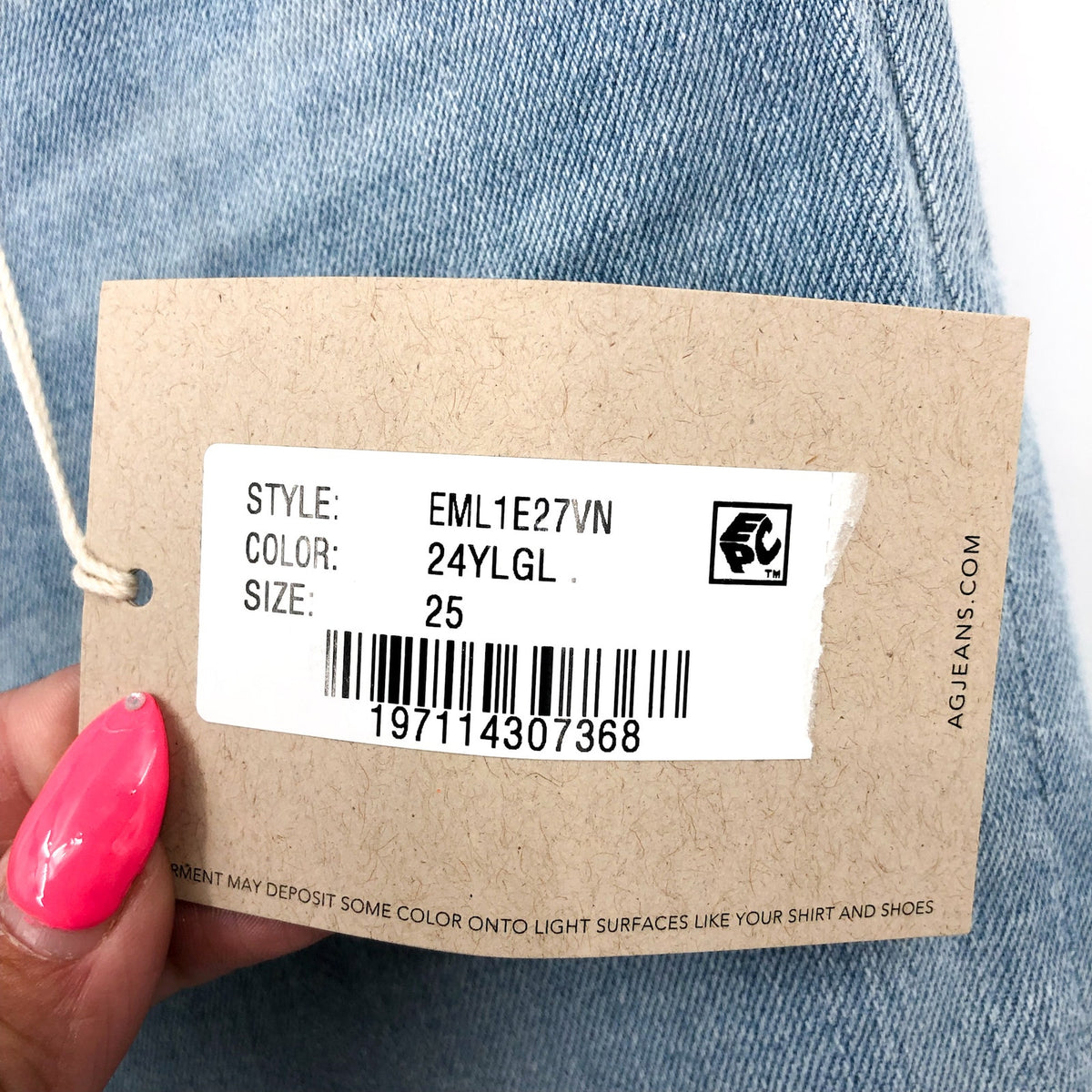 AG ADRIANO GOLDCHMIED Madi Flare Jeans Size 25 US 0 24Yrs Looking Glass NWT