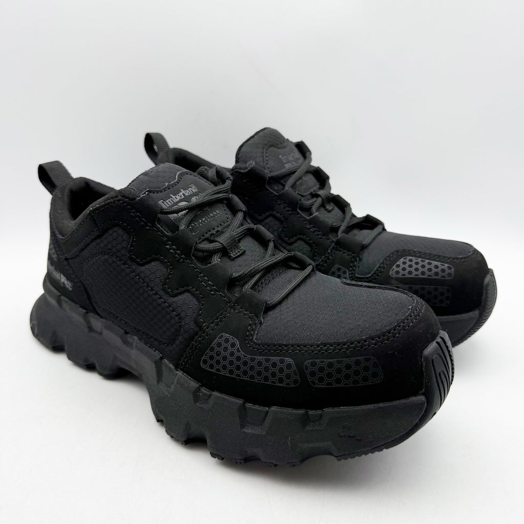 Timberland Pro Womens Powertrain EV CT Work Sneakers Size 8.5 Black Comp Toe NIB